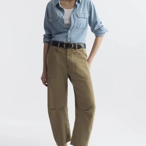 Nili Lotan Shon Pants In Khaki